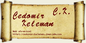 Čedomir Keleman vizit kartica